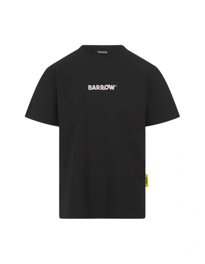 Shop Barrow T-shirt With Front And Back Logo Print In Black