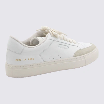 Shop Common Projects White Leather Sneakers