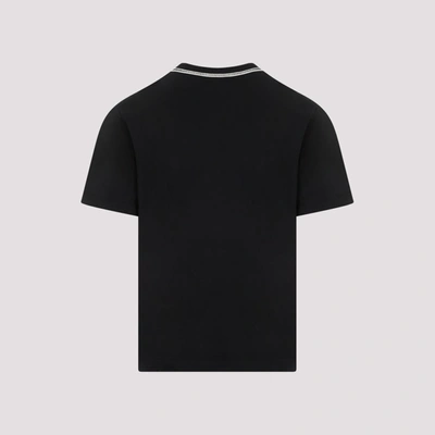 Shop Craig Green Flatlock Lace T-shirt Tshirt In Black