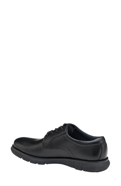 Shop Johnston & Murphy Kids' Holden Plain Toe Oxford Shoe In Black Full Grain