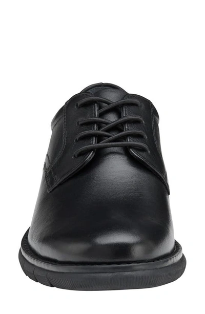 Shop Johnston & Murphy Kids' Holden Plain Toe Oxford Shoe In Black Full Grain