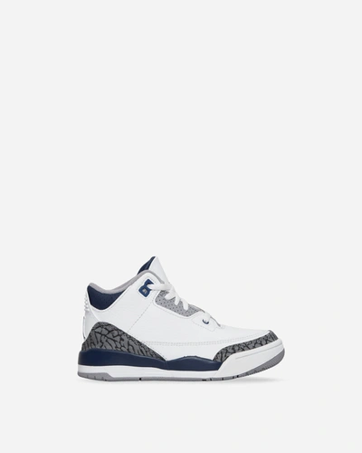 Shop Nike Air Jordan 3 Retro (ps) Sneakers White / Midnight Navy In Multicolor