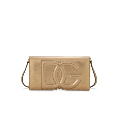 Shop Dolce & Gabbana Wallet Bag In Gold