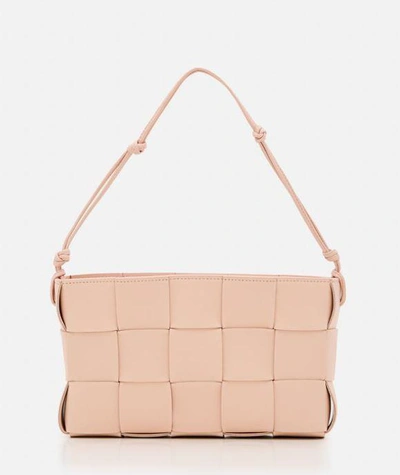 Shop Bottega Veneta Shoulder Bag In Leather In Pink