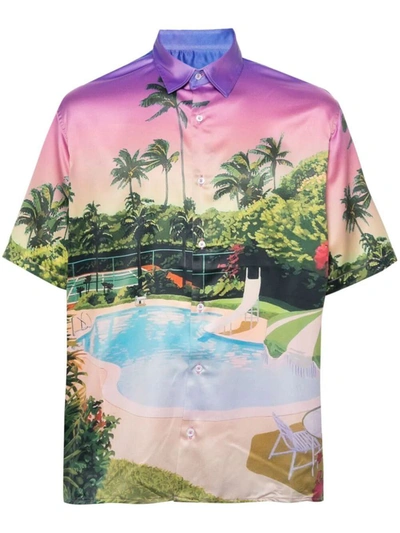 Shop Family First Sunset Shirt Clothing In Multicolour