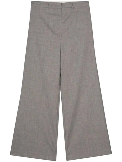 Shop Low Classic Wide Wool Trouser Clothing In Grey