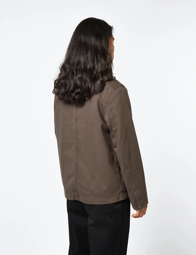 Shop Norse Projects Tyge Broken Twill Overshirt (organic) In Brown