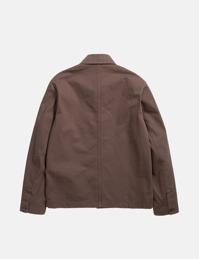 Shop Norse Projects Tyge Broken Twill Overshirt (organic) In Brown