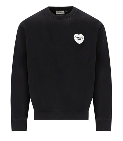 Shop Carhartt Wip  Heart Bandana Black Sweatshirt