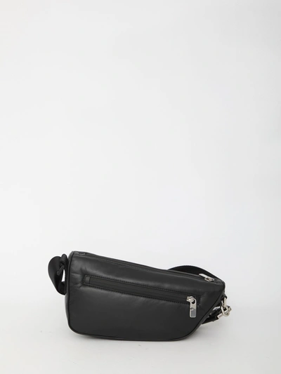 Shop Burberry Shield Crossbody Bag In Black
