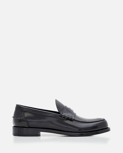 Shop Givenchy Leather Loafers In Black