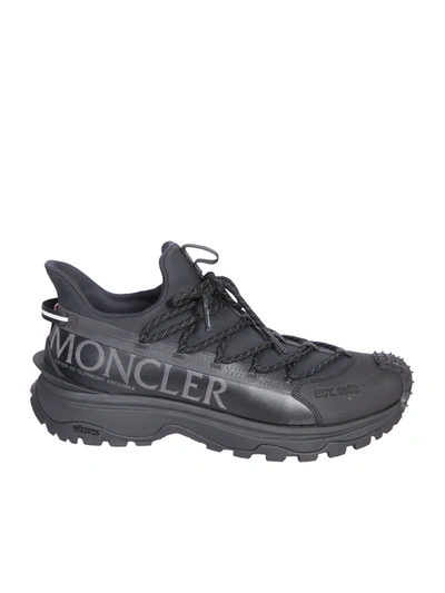 Shop Moncler Trailgrip Lite 2 Black Sneakers