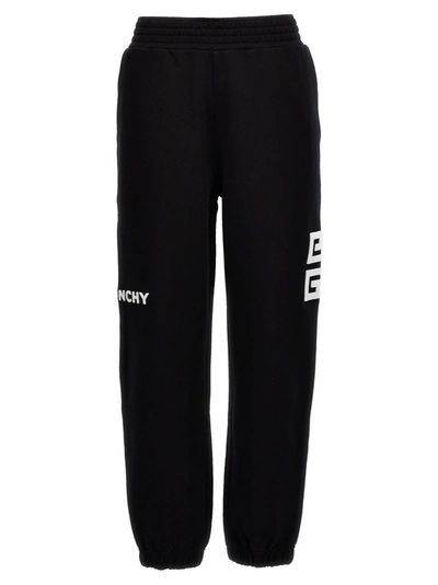 Shop Givenchy Flocked Logo Joggers In Black