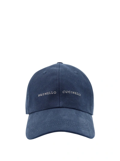 Shop Brunello Cucinelli Hat In Blue