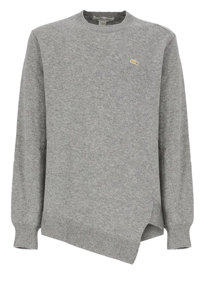 Shop Comme Des Garçons Comme Des Garcons X Lacoste Sweater In Grey