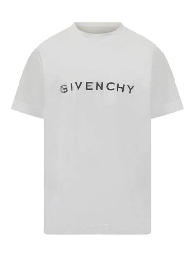 Shop Givenchy Logo T-shirt In White