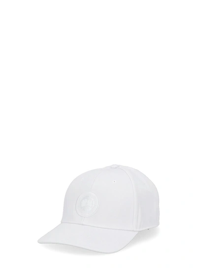 Shop Canada Goose Tonal Baseball Cap In White