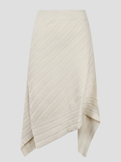 Shop Stella Mccartney Form Fitting Skirt In White
