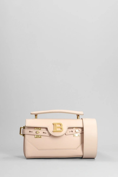 Shop Balmain B Buzz 19 Shoulder Bag In Rose-pink Leather