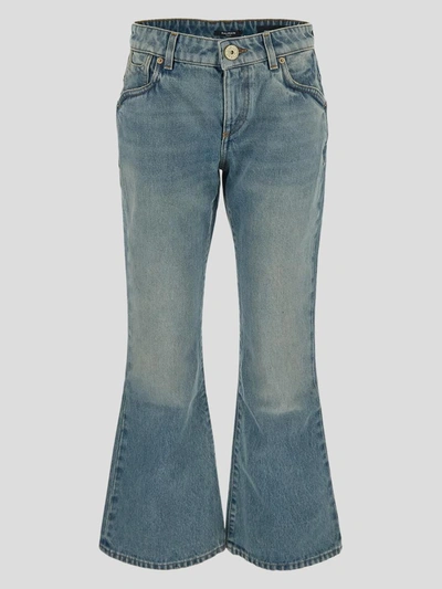 Shop Balmain Jeans In Bleujean