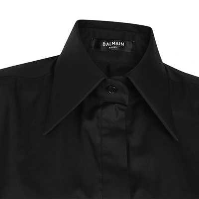 Shop Balmain Shirts Black