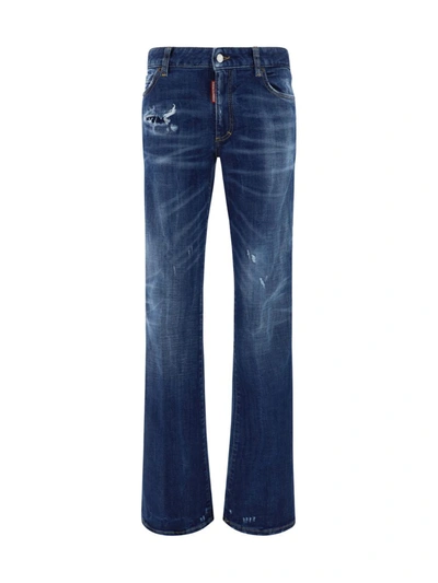 Shop Dsquared2 Jeans In Navy Blue