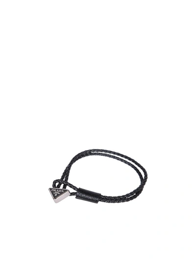 Shop Prada Bracelets And Rings In Black