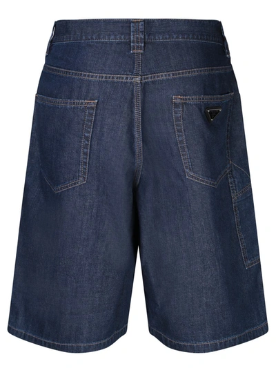 Shop Prada Shorts In Blue