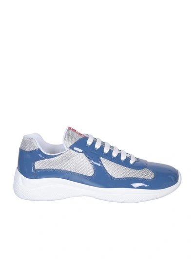 Shop Prada Sneakers In Blue