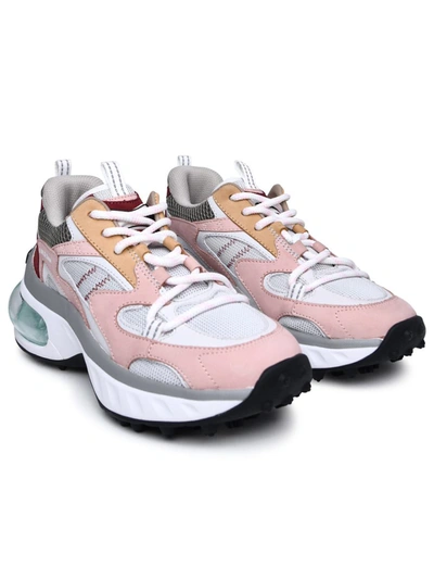 Shop Dsquared2 'bubble' Multi Leather Blend Sneakers In Pink