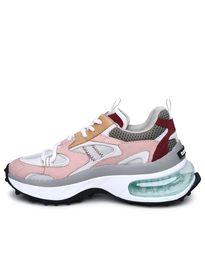 Shop Dsquared2 'bubble' Multi Leather Blend Sneakers In Pink