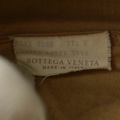 Shop Bottega Veneta Intrecciato Brown Leather Clutch Bag ()