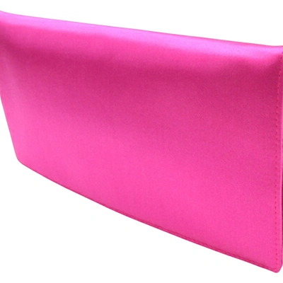 Shop Bottega Veneta Pink Synthetic Clutch Bag ()