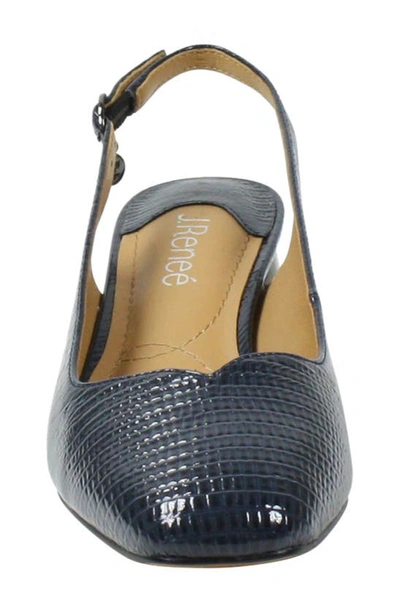 J. Reneé Taveta Slingback Pump In Navy