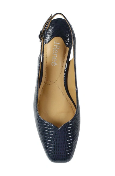 J. Reneé Taveta Slingback Pump In Navy