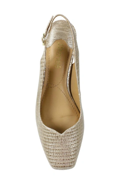 J. Reneé Taveta Slingback Pump In Pearl Beige Lizard Print