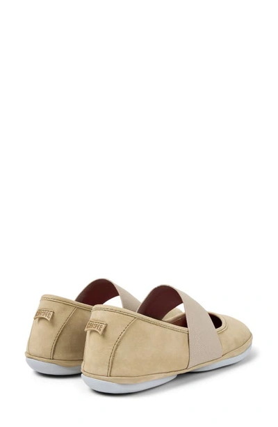 Camper Right Nina Ballerina Flat In Medium Beige