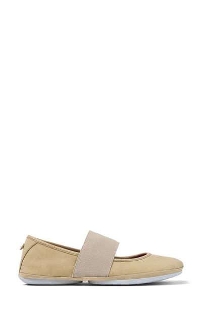 Camper Right Nina Ballerina Flat In Medium Beige