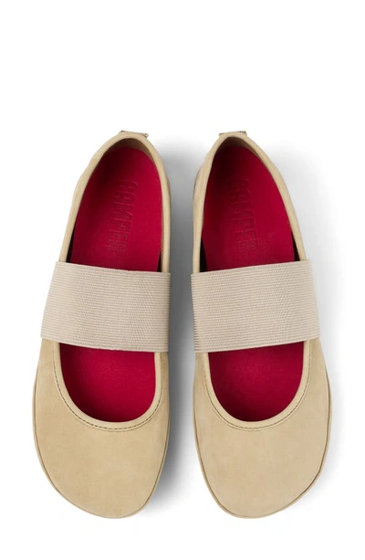 Camper Right Nina Ballerina Flat In Medium Beige