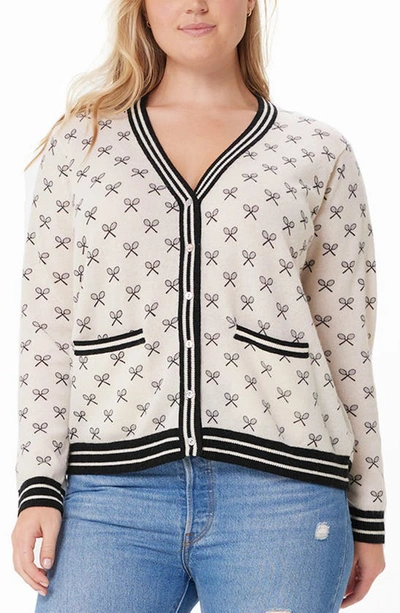 Shop Minnie Rose Tennis Club Cashmere Cardigan In White