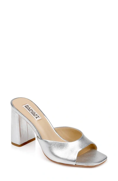 Shop Badgley Mischka Cadence Slide Sandal In Silver