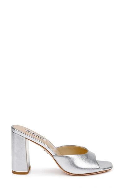 Shop Badgley Mischka Cadence Slide Sandal In Silver