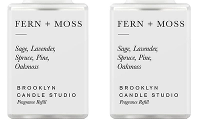 Shop Pura X Brooklyn Candle 2-pack Diffuser Fragrance Refills In Fern And Moss