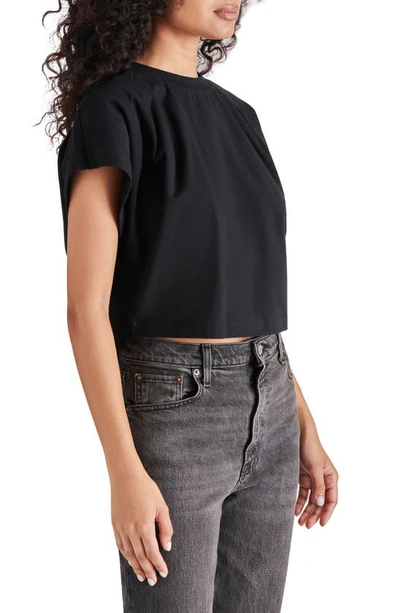 Shop Steve Madden Noah Short Sleeve Top In Black