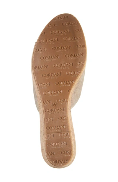 Shop Cordani Riley Platform Wedge Slide Sandal In Granito Corda