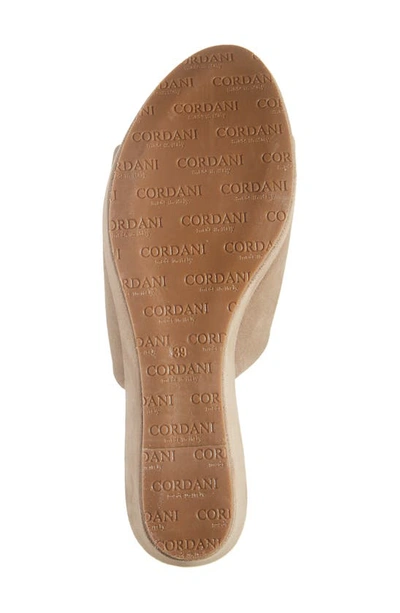 Shop Cordani Riley Platform Wedge Slide Sandal In Crosta Corda