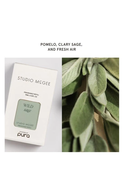 Shop Pura X Studio Mcgee White Bergamot 2-pack Diffuser Fragrance Refills In Wild Sage