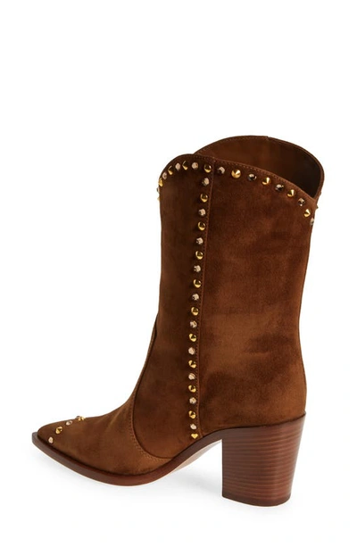 Shop Gianvito Rossi Embellished Western Boot In Texas