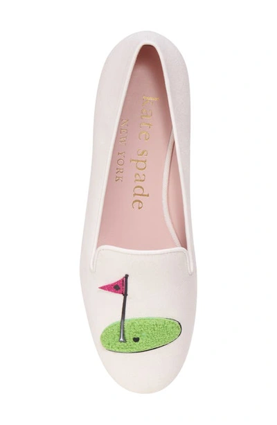 Shop Kate Spade Lounge Golf Loafer In Cream