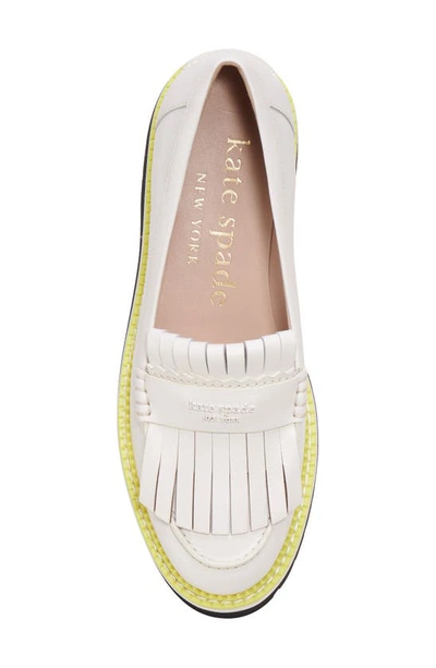 Shop Kate Spade Caddy Loafer In Cream